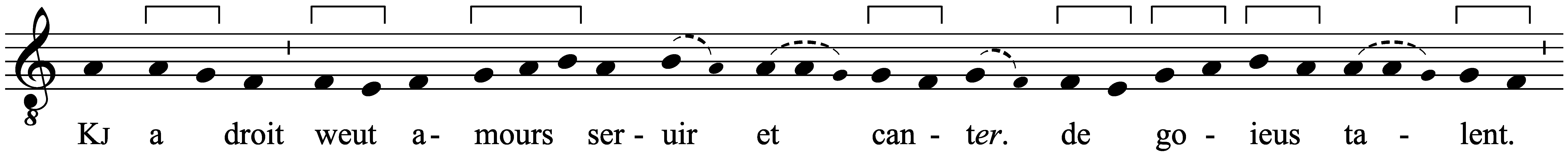 Work musical notation